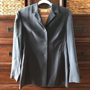 Vintage Amanda Smith Petite green dress blazer in size 14P